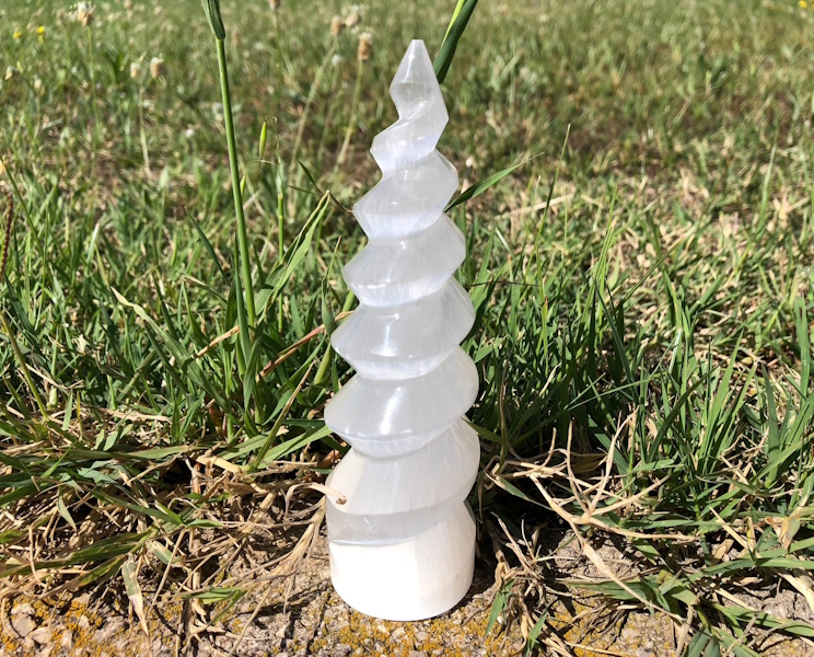 Espiral Selenita 15.5 cm aprox